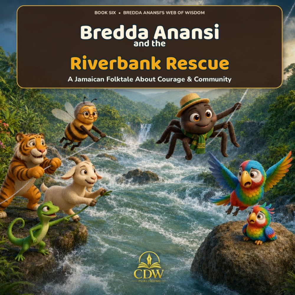 Bredda Anansi and the Riverbank Rescue: A Jamaican Folktale About Courage & Community