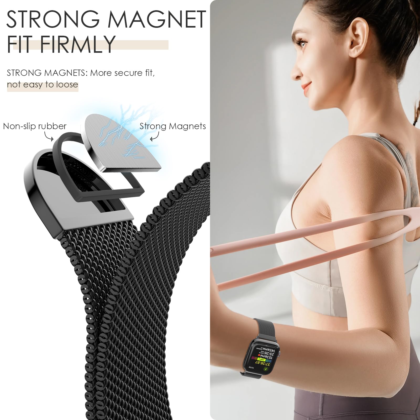 Amazon.com: Original Milanese Loop Compatible with Apple Watch