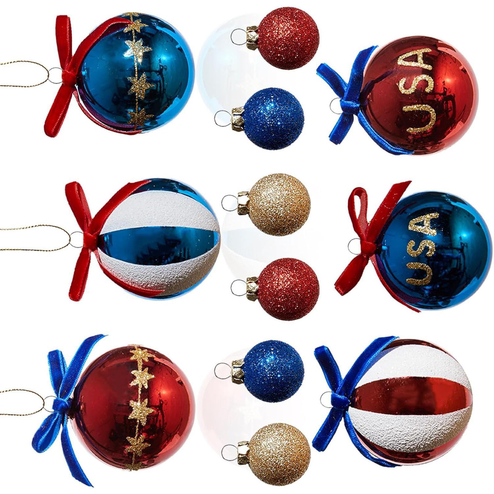 Handcrafted Ornament Ideal for Independence Day Decoration and Holiday Projects Hanging Ball Nationalistic Home Deck Set