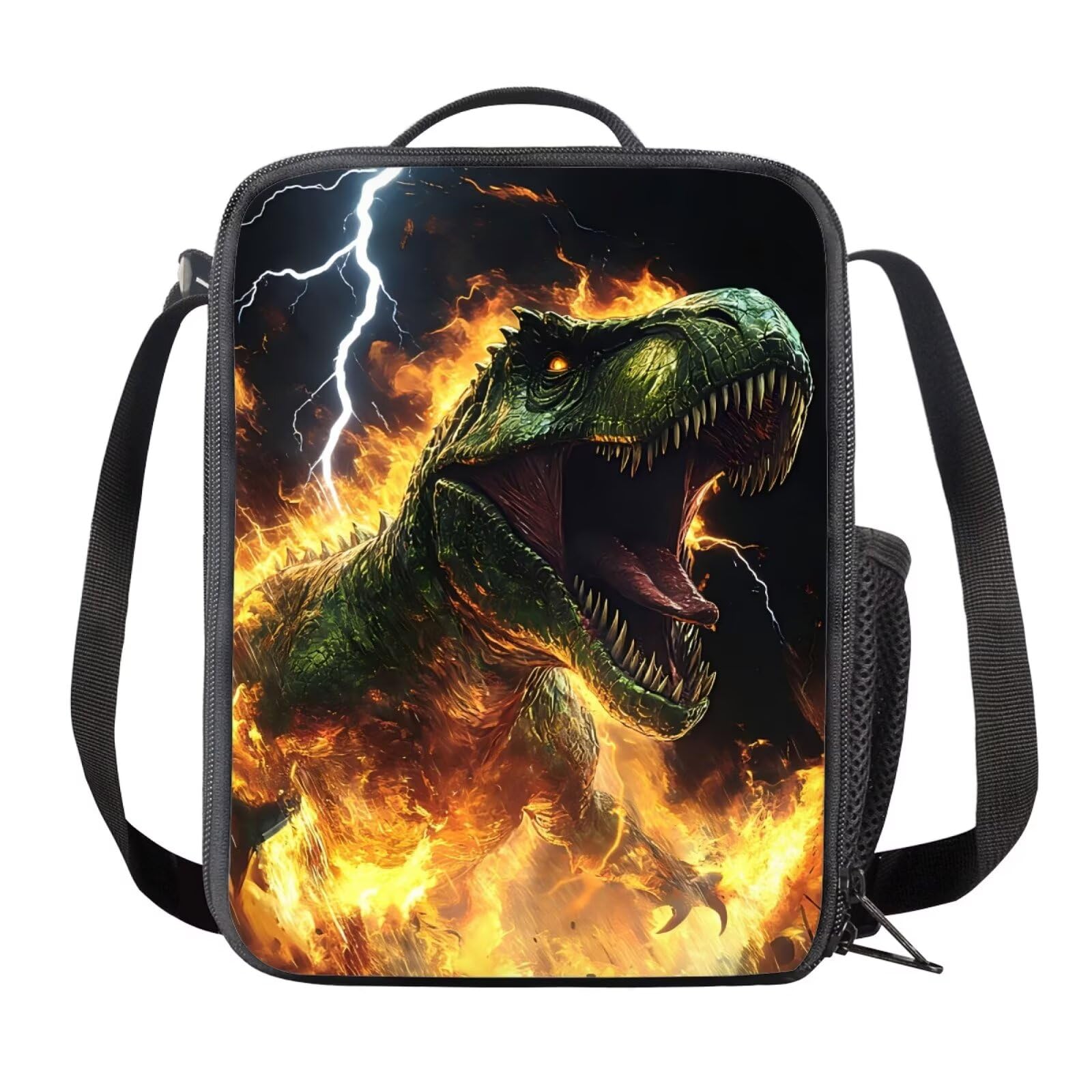 chaqlin Dinosaur Lunch Bag for Kids Cooler Bag Boys Lunch Box Insulated Thermal Lunch Box Boys Cooler Bags Picnic Container with Handle