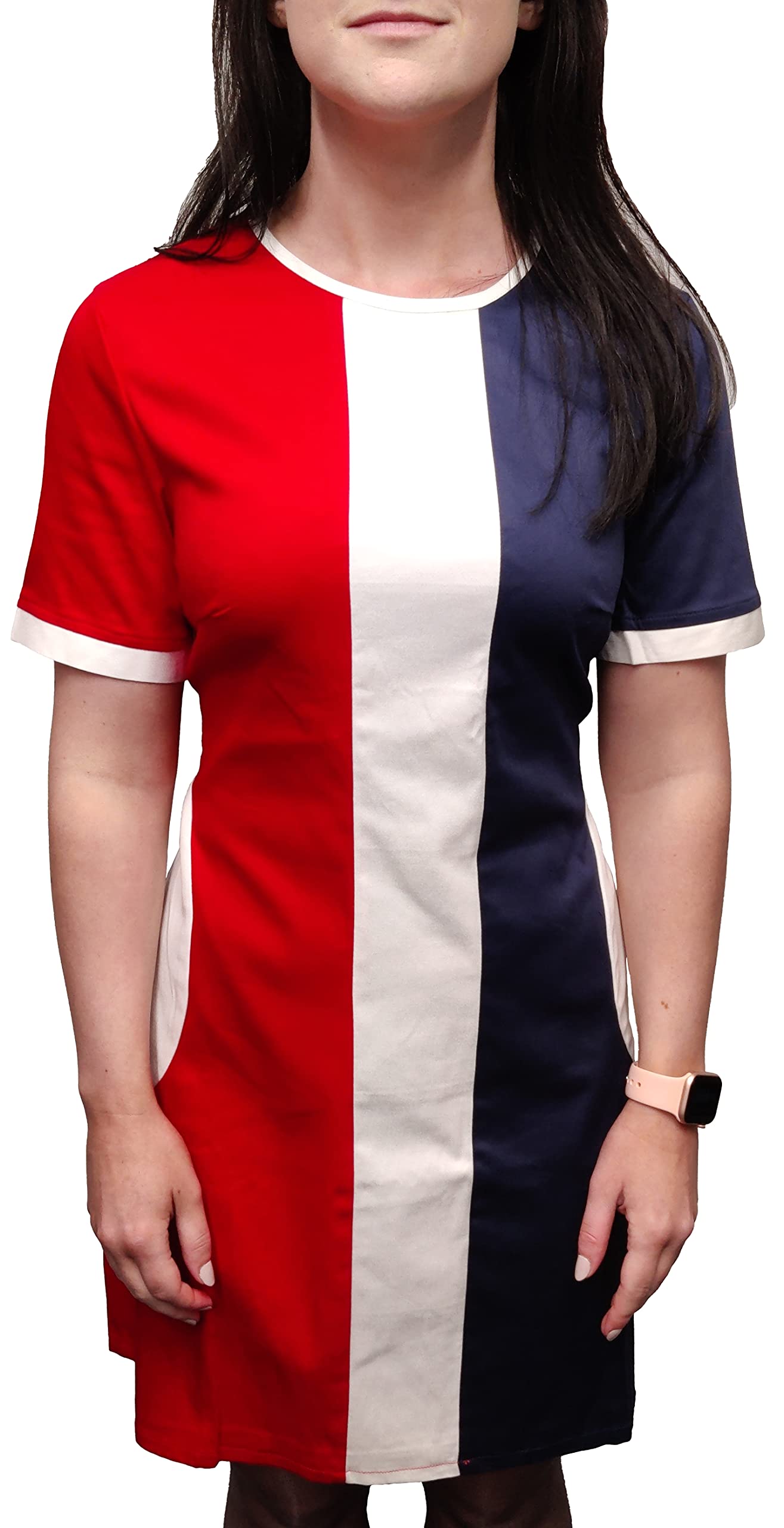 Mazeys Women's Red/White/Blue Retro Mod Dress (12, )