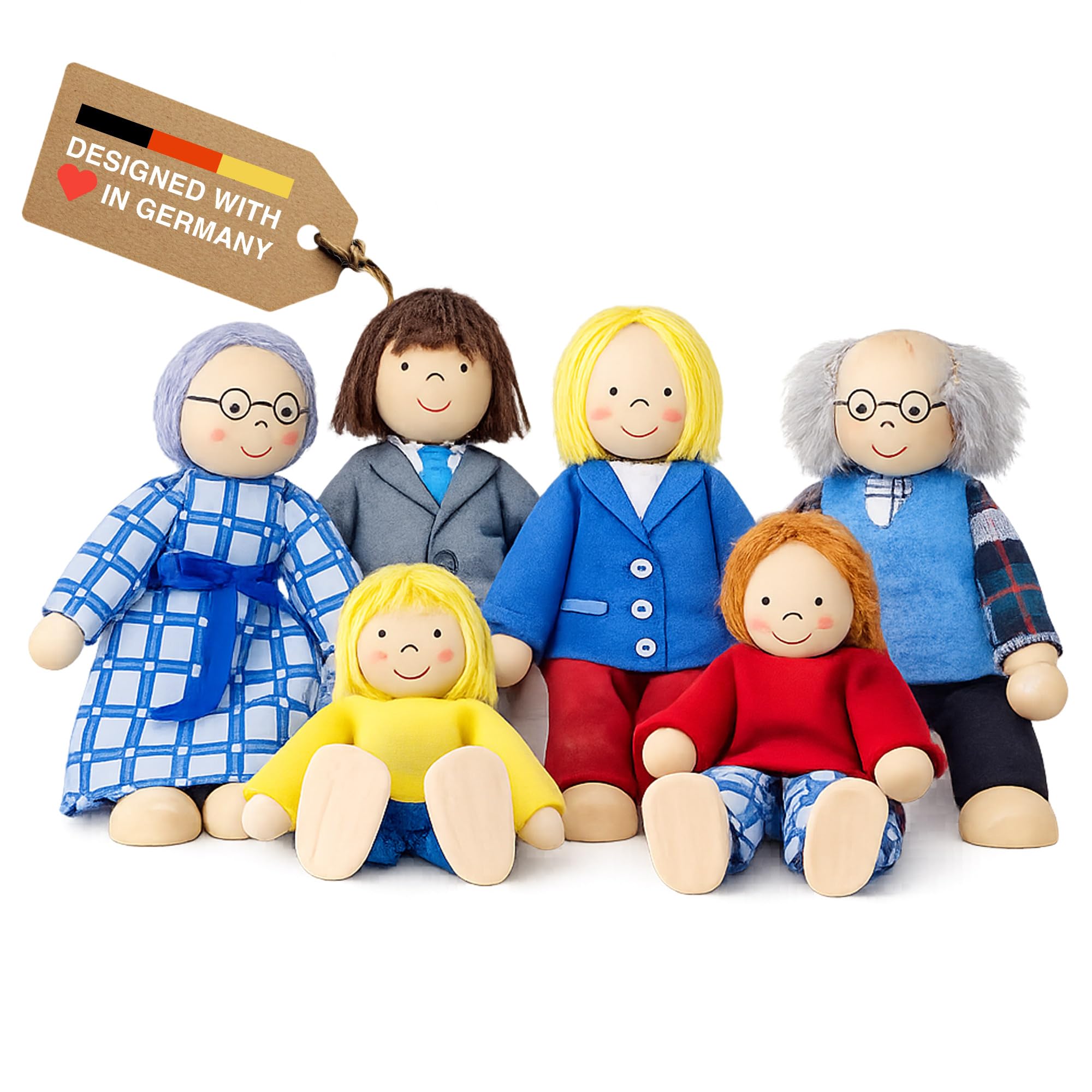 GoKi Wooden Flexible Puppets City Family