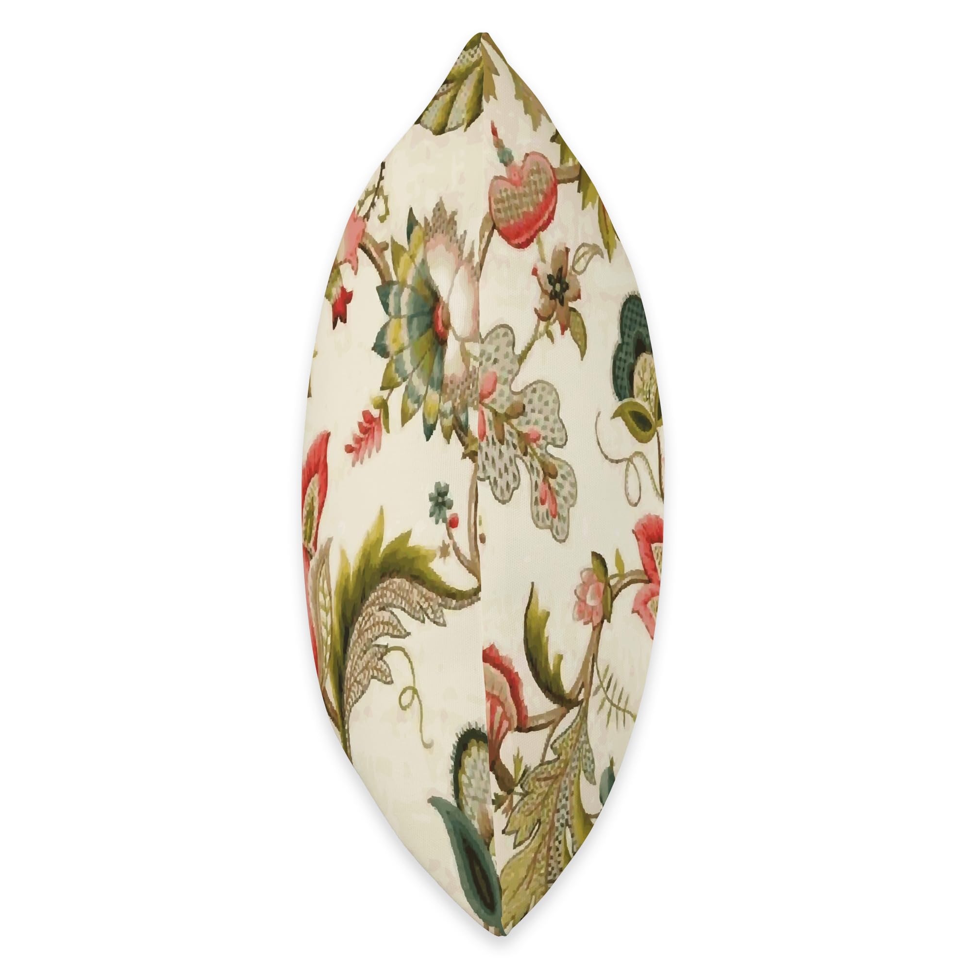 Valance Brodée Style Jacobean Vintage – 250x53cm – Coton Beige – Occasion Décoratif