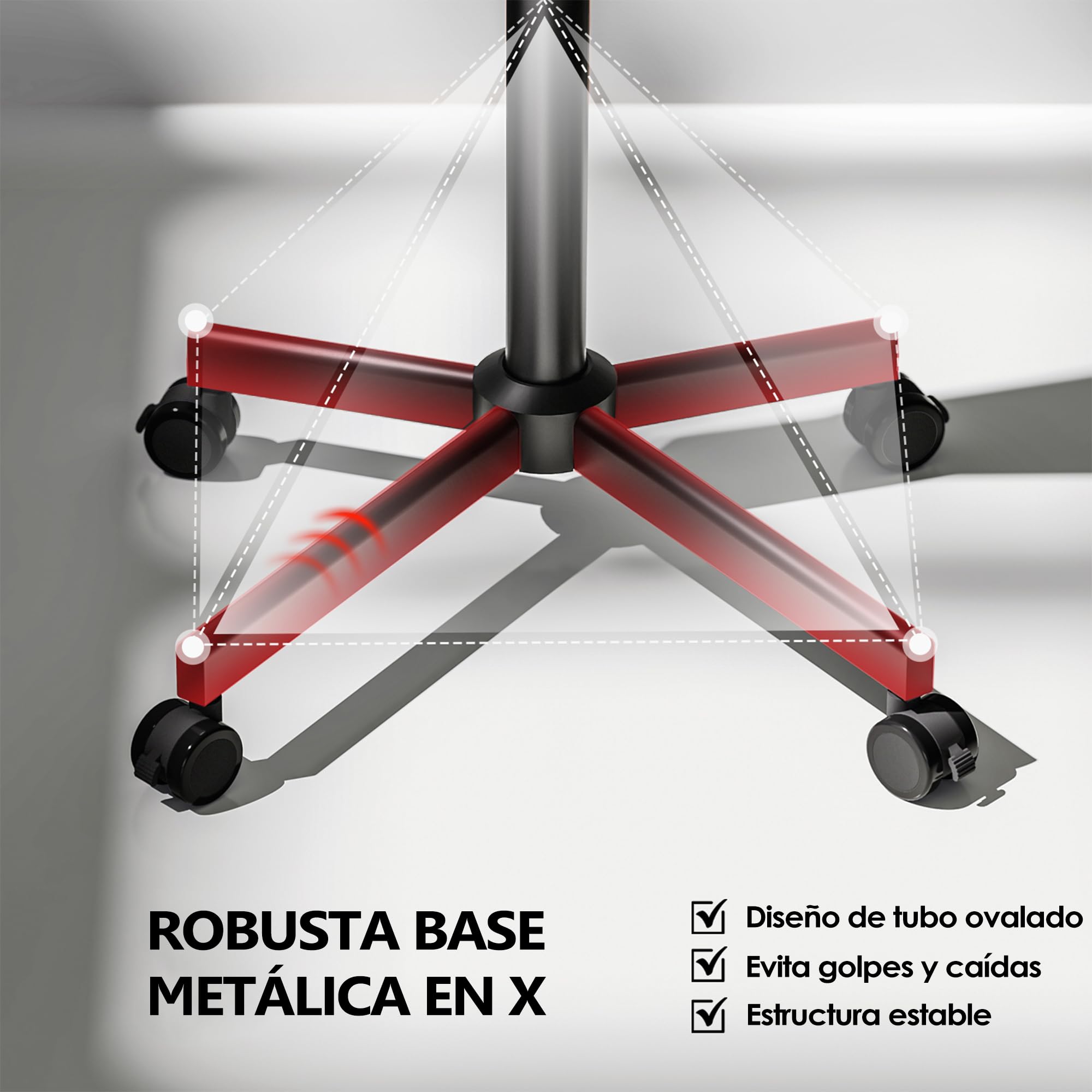 AOKCOS Soporte de TV enrollable para televisores de 32 a 65 pulgadas, inclinable y regulable en altura, con ruedas, diseño sin tornillos, soporte de suelo, universal, máx. VESA, 400 x 400 mm, 40 kg