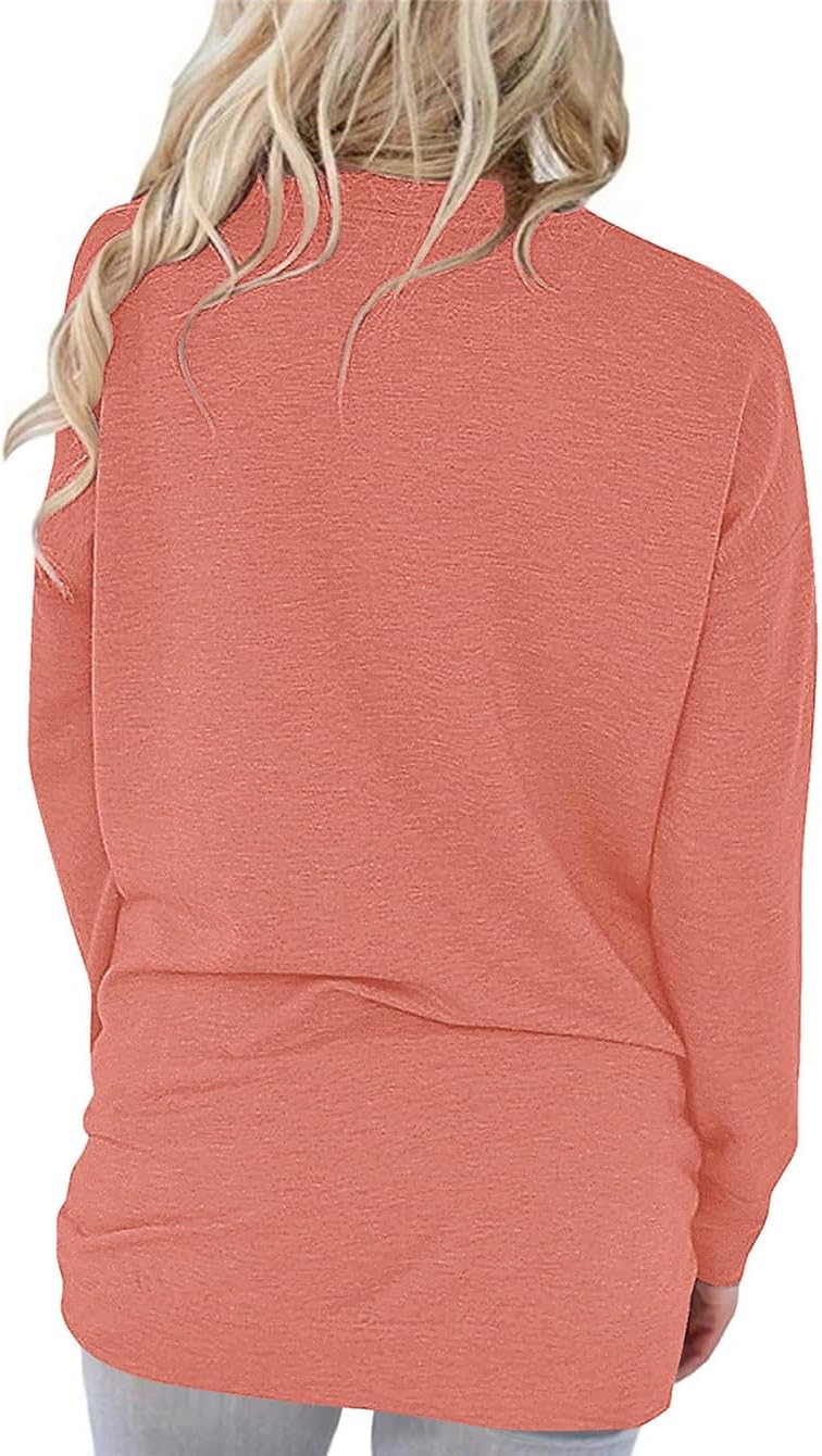 onlypuff Long Sleeve Tunic Top for Women Loose Fitting Round Neck - Image 4