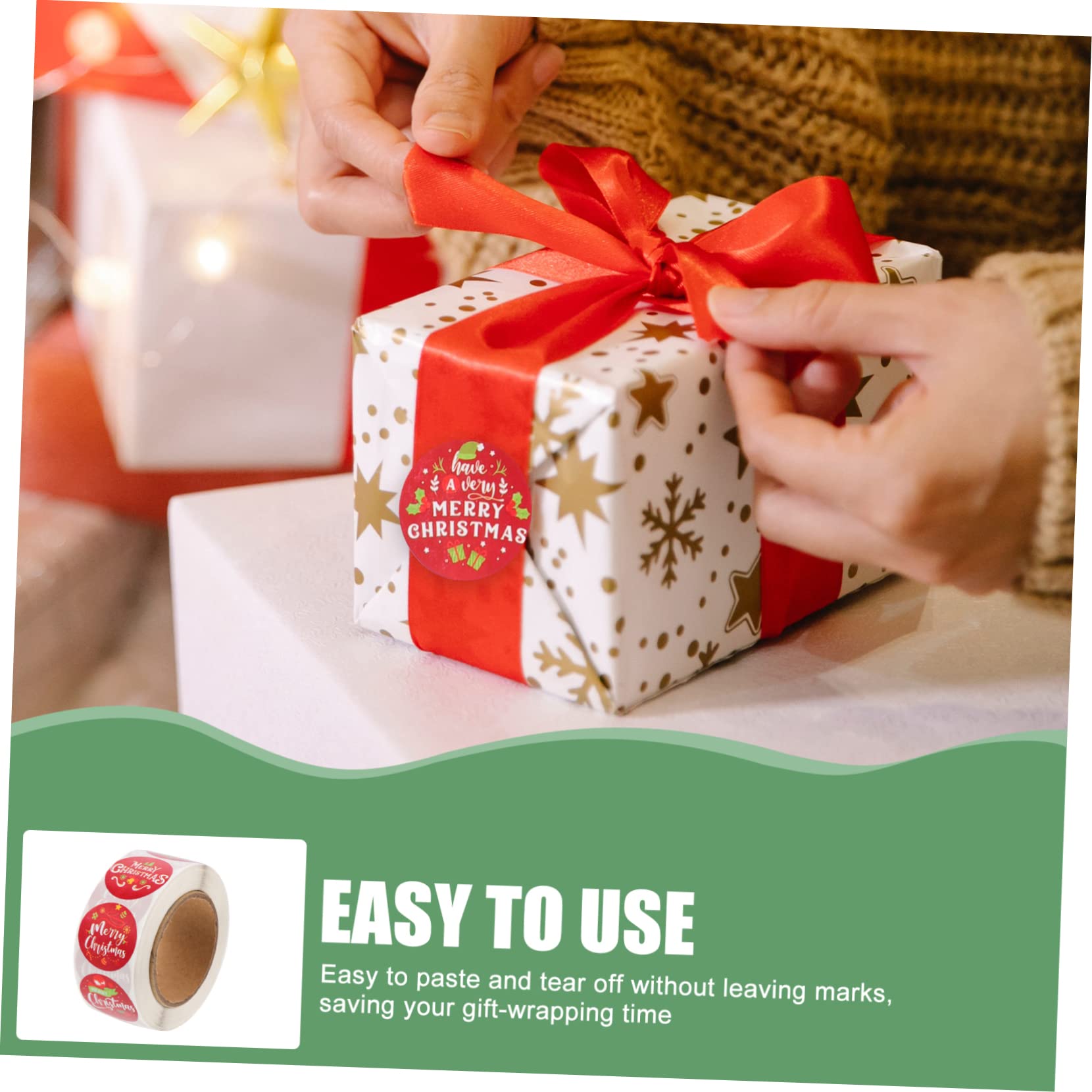 NUOBESTY 5 Set Adesivi Natalizi Adesivo Di Tenuta Natalizio Natale Stickers Natalizi Sticker Natalizi Decorazioni Matrimonio Adesivo Di Tenuta Per Feste Decalcomanie Autoadesive 4 Pezzi * 5