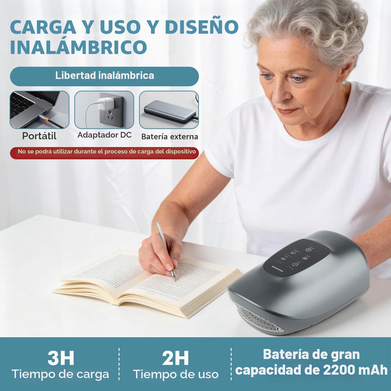 Masajeador de mano inteligente, masajeador eléctrico de mano