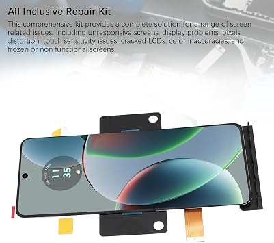LCD Screen Replacement for Razr 40 Razr 40 Ultra, 6.9 Inch Screen Digitizer Assembly with Fingerprint and Repair Tools, Phone Display Assembly Replacement, High Pixels