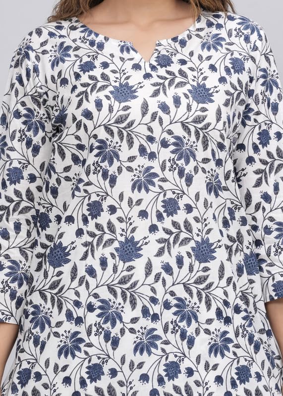 Image of Women's Cotton Night Suit Set for Women, Lounge Wear, Printed Top and Pyjama Set for Women Nightwear /Loungewear /Night Dress for Women