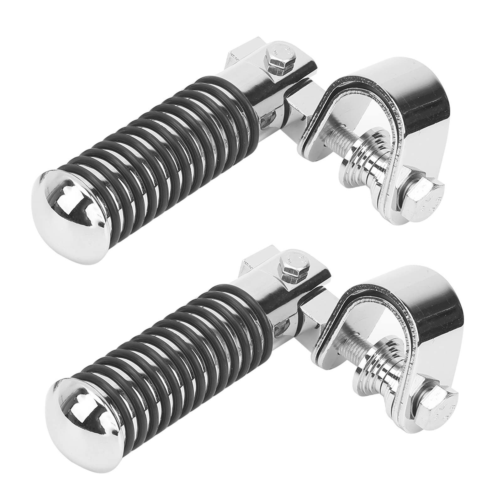 Estriberas Universales para Motocicleta 26mm a 31mm Reposapiés de Acero Inoxidable Protector Barra Soporte Pies