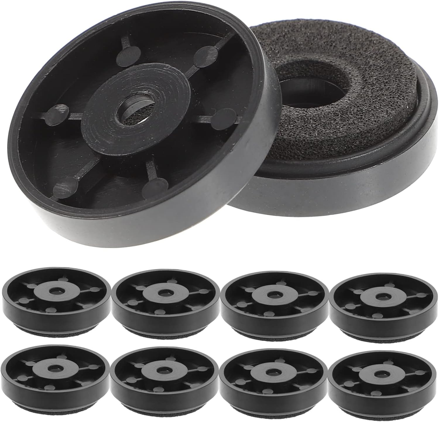 Angoily 10pcs Speaker Isolation Pads for Turntables 30x8mm Non-Slip Isolation Feet for Audio Equipment Soundproof Foam Speaker Base Pads