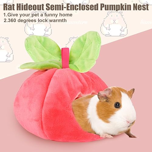 Miniatura 7 de Cama de hámster, lindo escondite de hámster, hamaca colgante lavable, jaula de cama cálida, accesorios para nido pequeños, cobayas, jerbos ardillas,