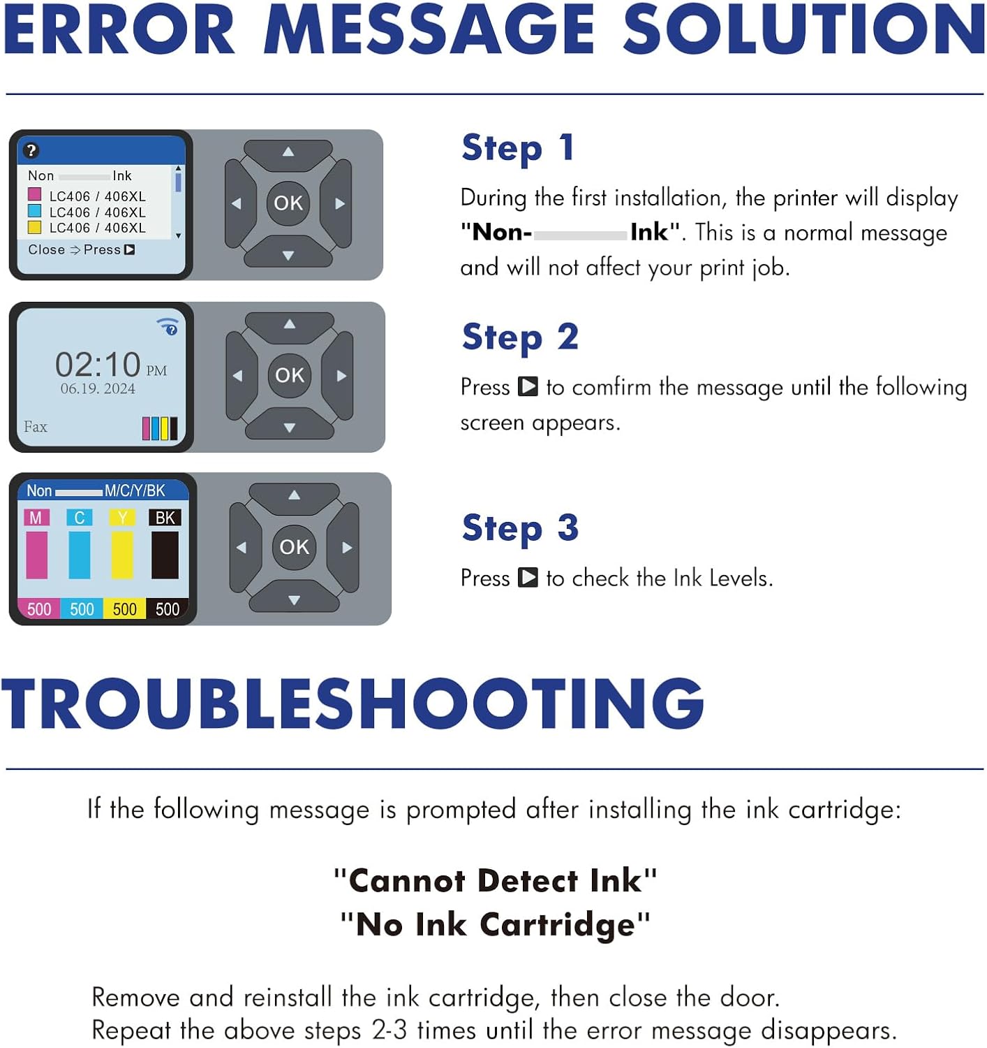 LC406XL LC406 Ink Cartridges for Brother Printer MFC-J4335DW MFC-J5855DW image 5