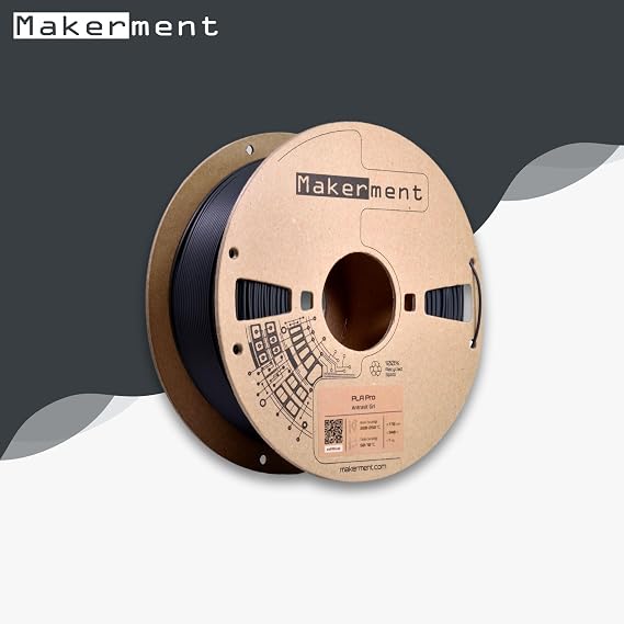 PLA PRO, 1.75mm 1kg 3D Yazıcı PLA Filament (Antrasit Gri)