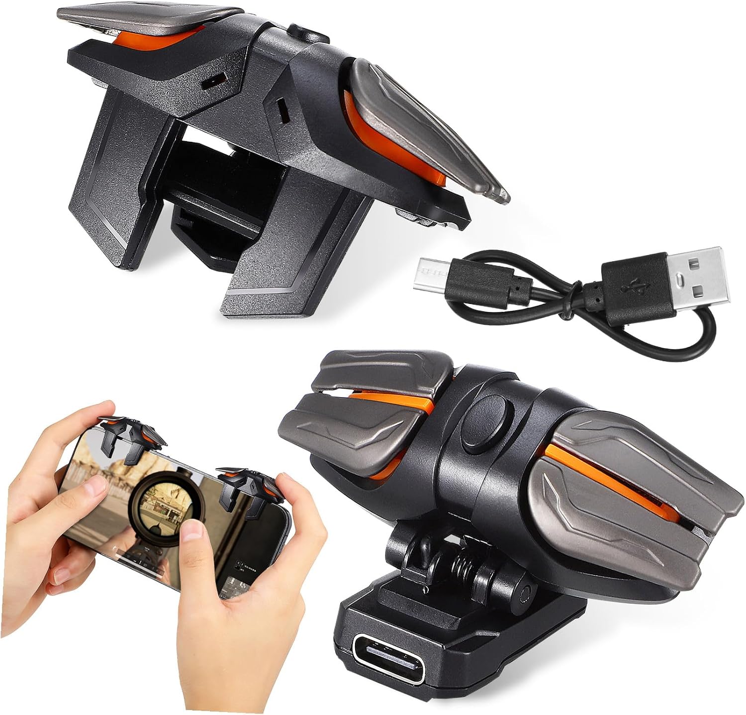 STOBOK 1 Set Game Controller Gaming Accessories Mobile Gaming Thumb Gloves for Gaming Mobile Triggers Mobile Controller Game Six- Chicken Eating Artifact: Abs