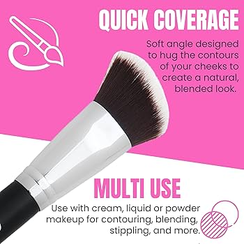 メイク道具・化粧小物 UBU 80s Angled Face Brush Angled face Brush – SHAQUDA