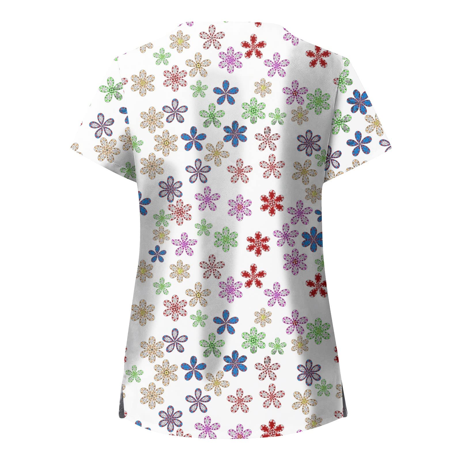 WUXIANG Uniforme Sanitario Mujer Ropa Trabajo Pijama Medico Casaca Enfermera Estetica Peluqueria Veterinaria Hospital Limpieza y Empleada Hogar Antilejía y No Destiñe - Casaca Animal Mujer