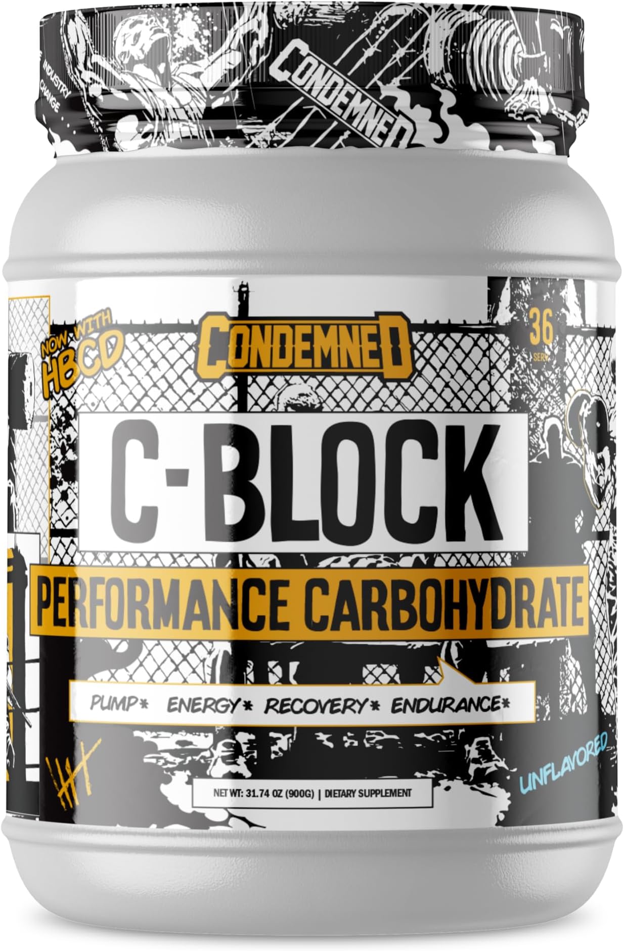 Labz C-Block Performance Carbohydrate Powder | 25g Carb10, Highly Branched Cluster Dextrin | Rapid Digestion | Boost Stamina & Recovery | 36 Servings (Unflavored)