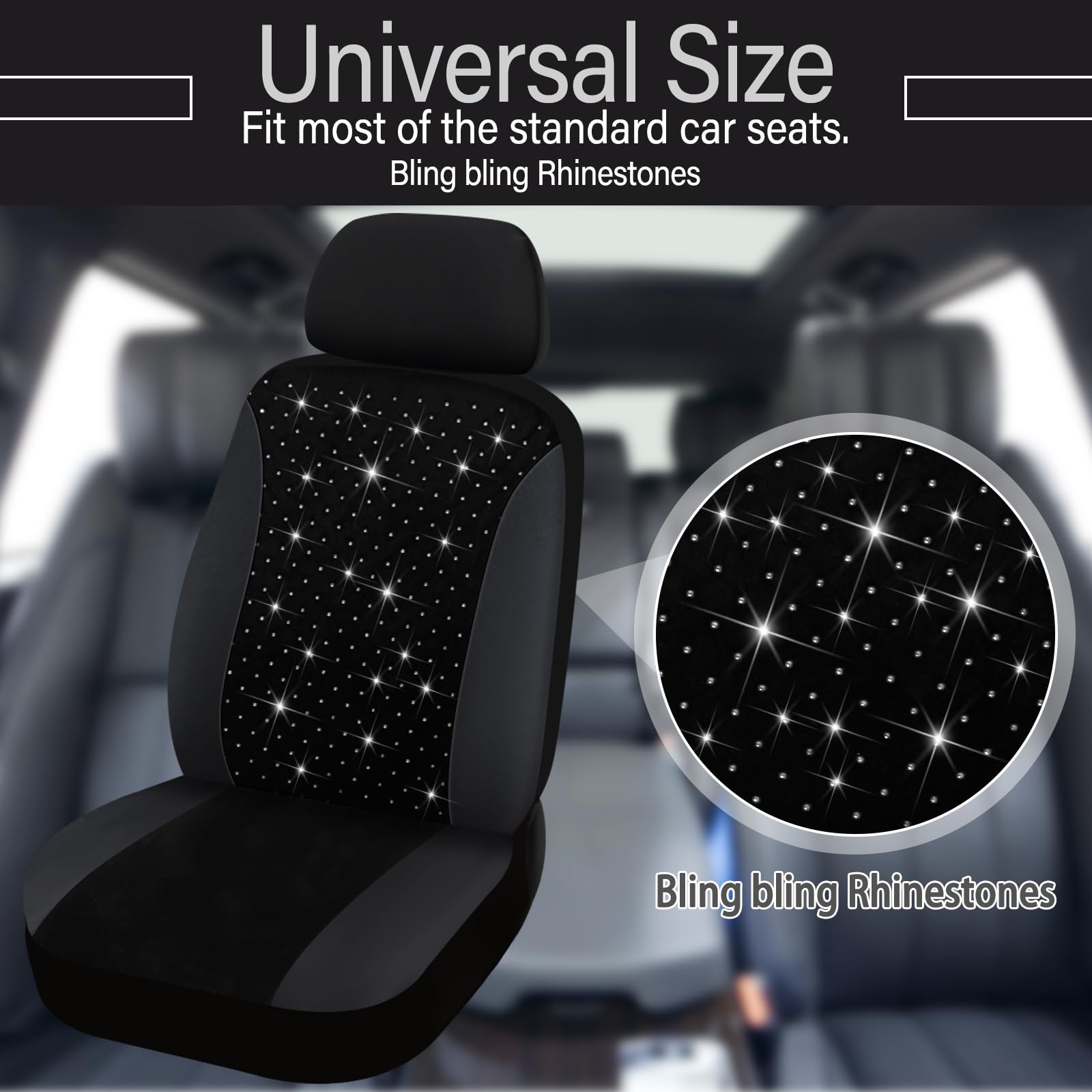 Amazon.co.jp: Bling カーシートカバー フルセット ベルベットシート