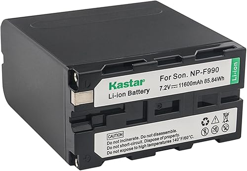 Miniatura 2 de Kastar Batería NP-F990, 2 unidades, 7.2V 11600mAh repuesto para NP-F975 NP-F970 NP-F960 NP-F950 NP-F930 NP-F770 NP-F750 NP-F730 NP-F570 NP-F550