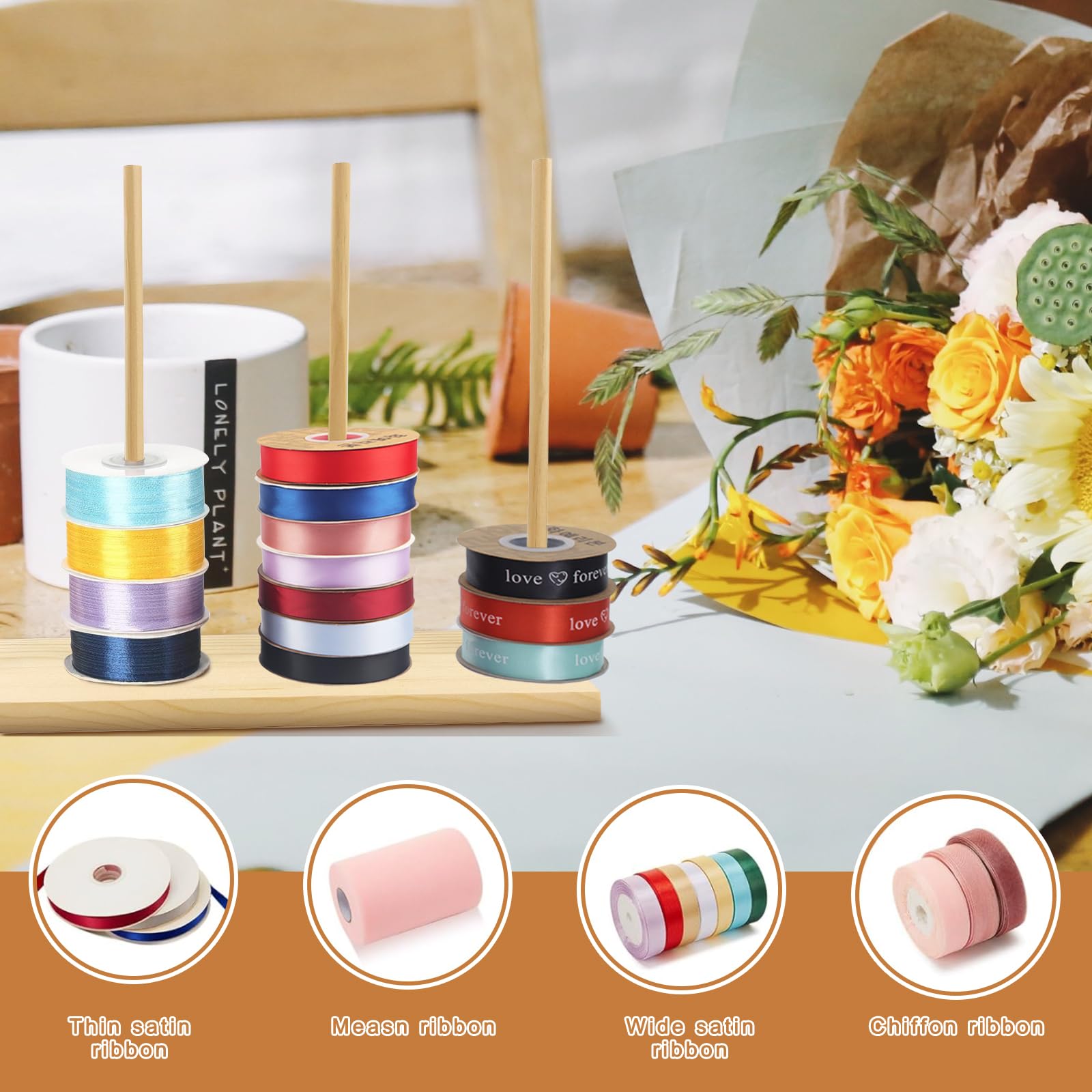 washi tape aufbewahrung basteln AIHSUMC Holzband-Aufbewahrung, 2 Stück, Band-Organizer, Spulenhalter, Washi- Tape-Organizer, Drahtspulenständer, Halter zum Nähen, Basteln, Netzgewebe, Band, Kranz, Häkelrolle, Floristen, Kunst Küche, Haushalt & Wohnen ahornholz Münzbox, münzkoffer, münzen box, Größe:3.36 x 0.86 [m]