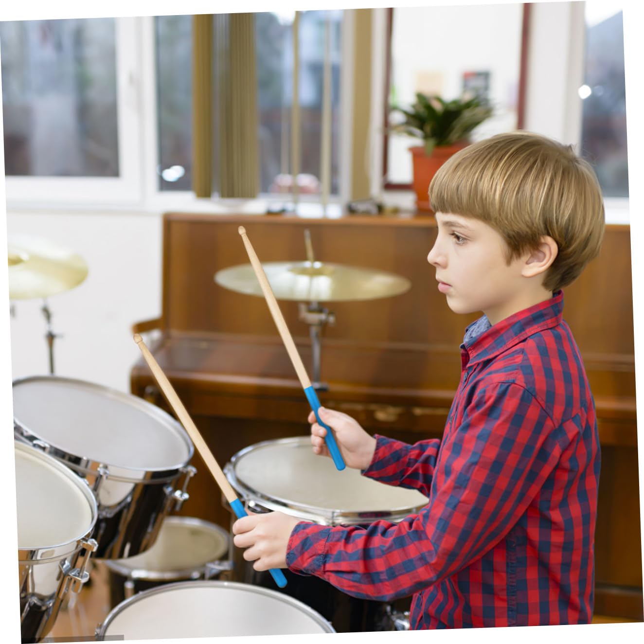 12paare Holz-drumsticks Rutschfeste Drumsticks Für Erwachsene Und Anfänger Geeignet Für Jazz-schlagzeug Und Andere Schlaginstrumente
