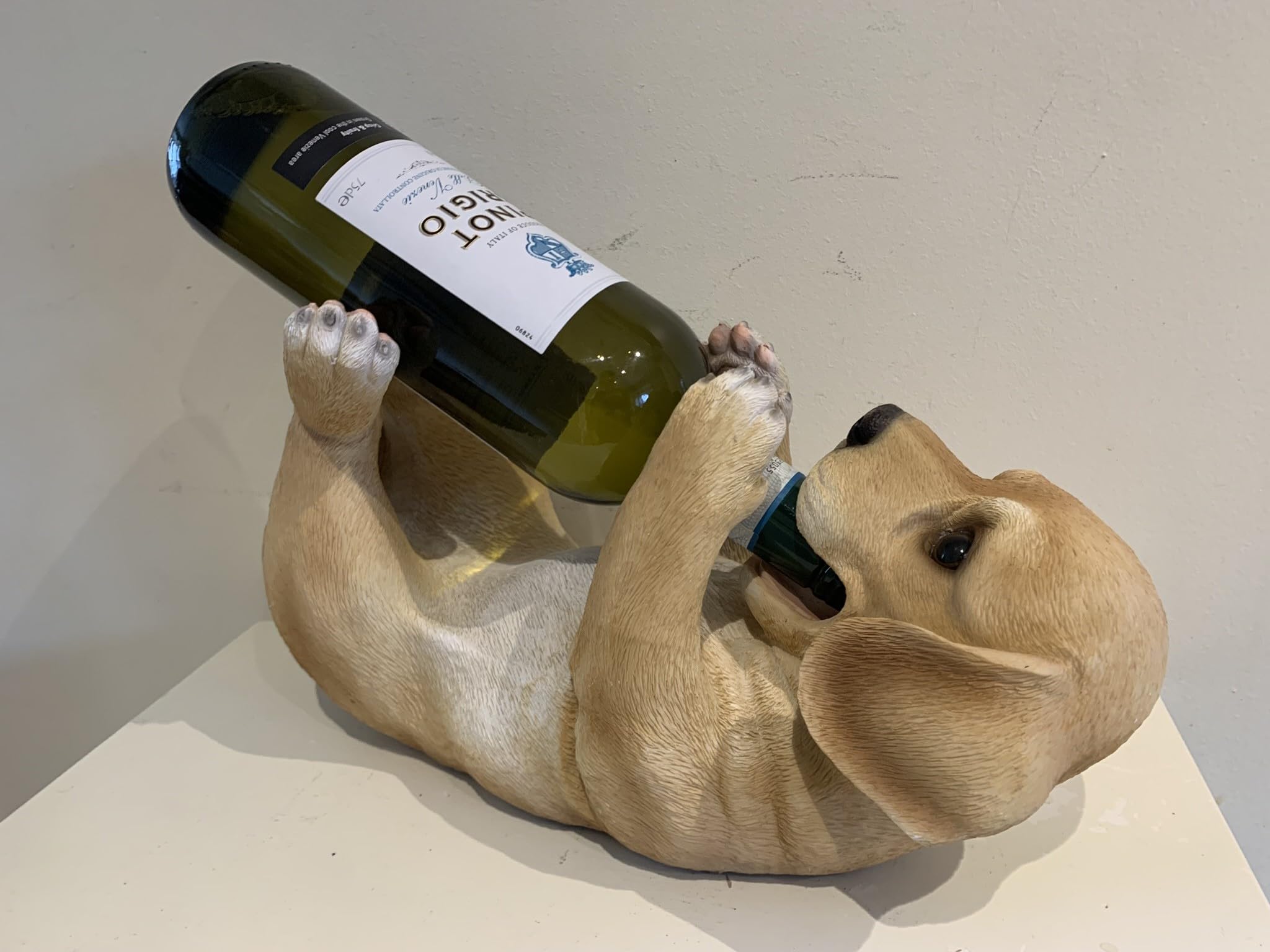 G&H Decor Weinflaschenhalter Labrador - Gelber Hund Als Deko Für Küche