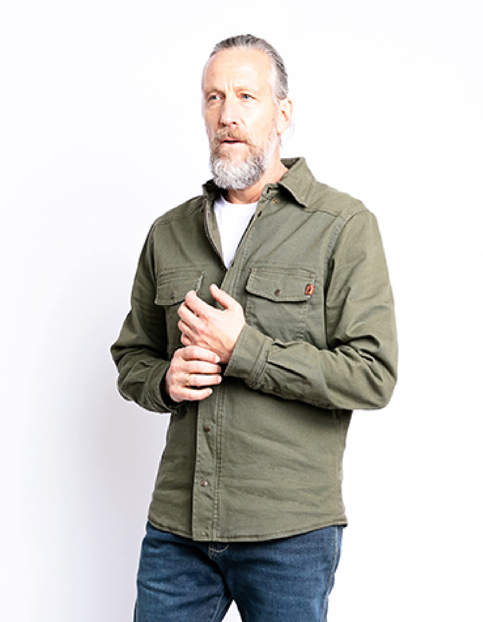 John Doe Koszula Mężczyźni Motoshirt Olive