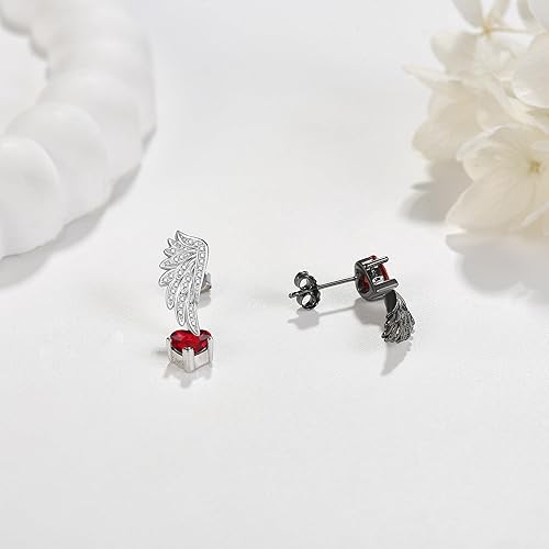 Miniatura 4 de MONGAS Aretes de Navidad de plata esterlina, reno, Papá Noel, copo de nieve, árbol de Navidad, hombre de jengibre, muñeco de nieve, aretes colgantes