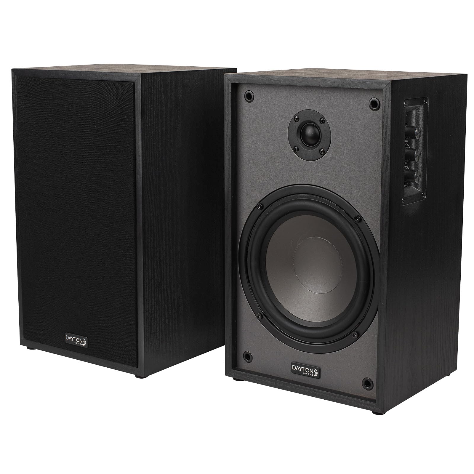 Dayton Audio Classic B65A Powered Bluetooth Bookshelf Speaker Pair (Black, 6.5")