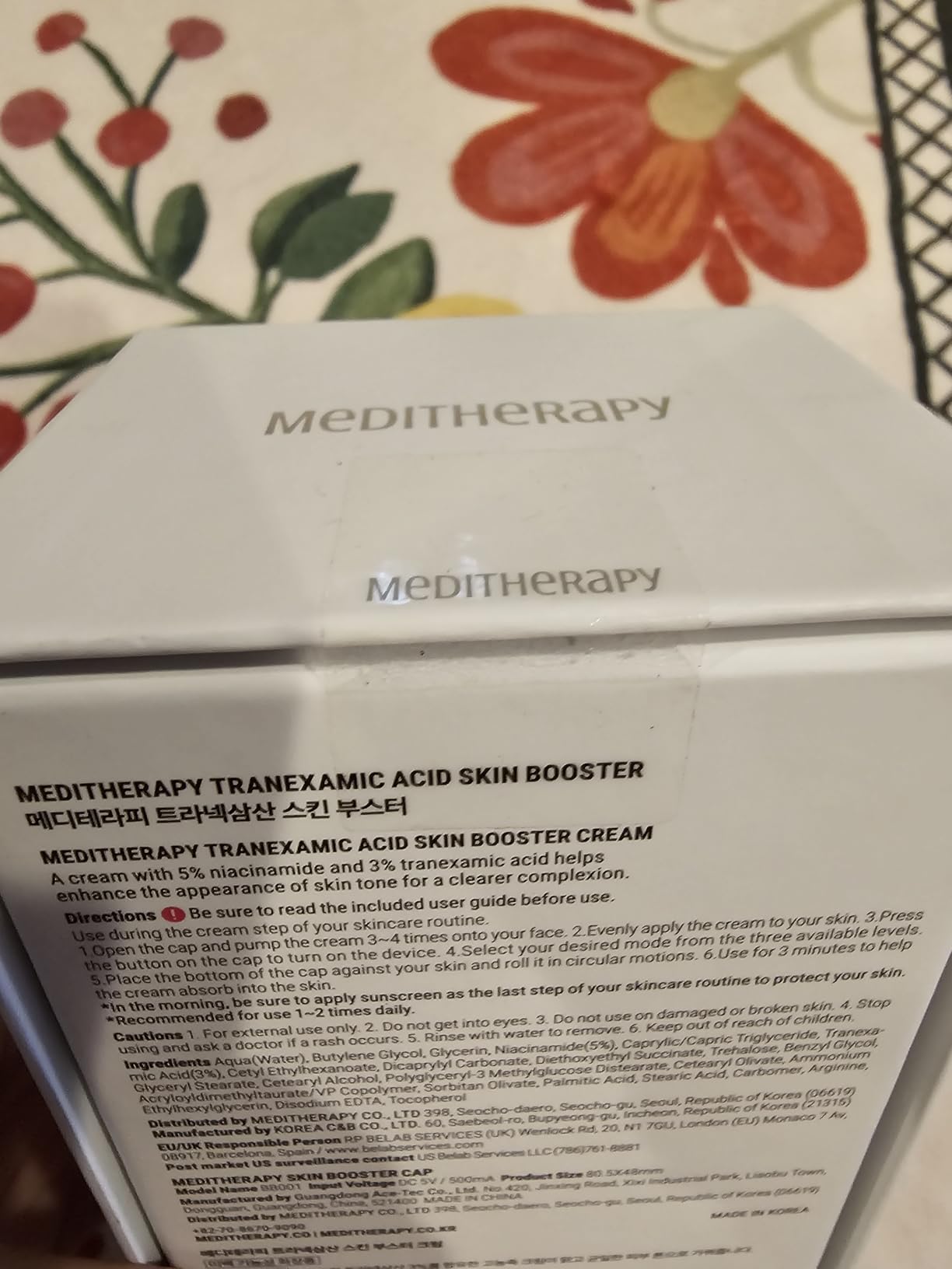 MEDITHERAPY Tranexamic Acid Skin Booster Cream 3.4 Fl Oz - 5% Niacinamide & 3% TXA Korean Face Moisturizer - Gentle Face Cream for Improved Clarity & Even Skin Tone - Radiant Complexion, Natural Color