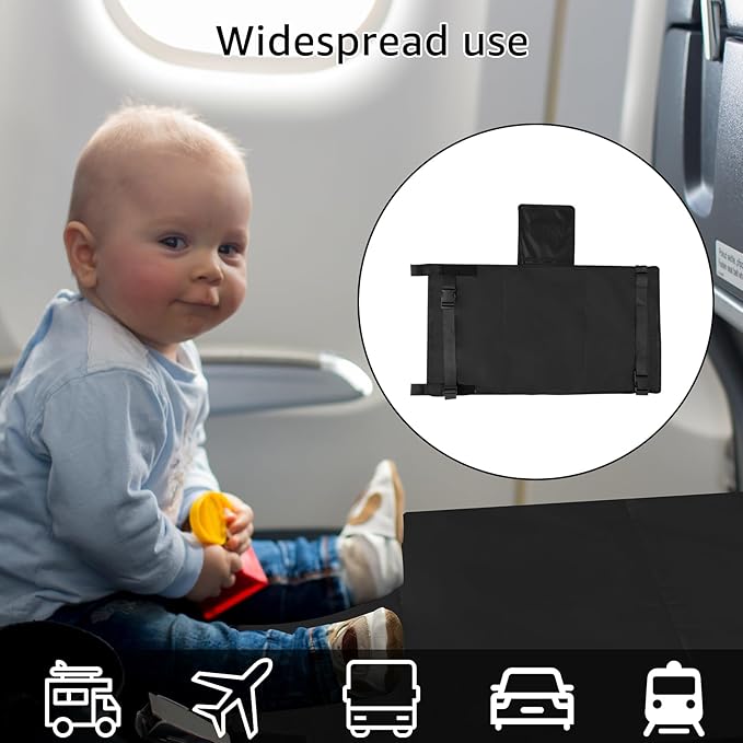 Cama Avión Portátil Ligera para Niños Pequeños - Negro miniatura 4