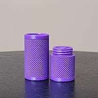 Vista 41 de Znet3D Eye Drop Vial Holder & Travel Carry Case - Securely Holds Three (3) Single-Use Vials - Screw-On Lid, Knurled Pattern - Keep Vials Safe & Silk