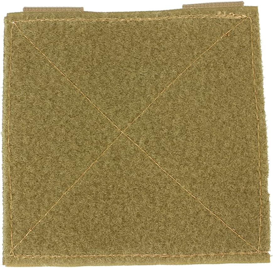 ROCOTACTICAL Molle Tactical Bag Patch Panel Accessory, Patches Display Board Tactical Molle Hook and Loop Molle Panel for Badges and Insignia Patches- 4x4 inches, 2pack (TAN)