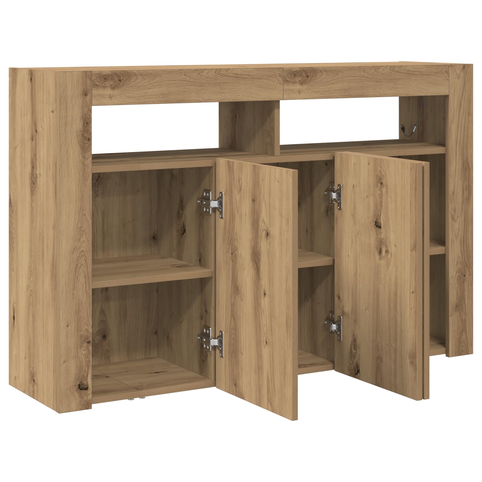 Kredens rękodzieło dąb inżynierowie drewno szafka do salonu biura 116 x 30 x 75 cm