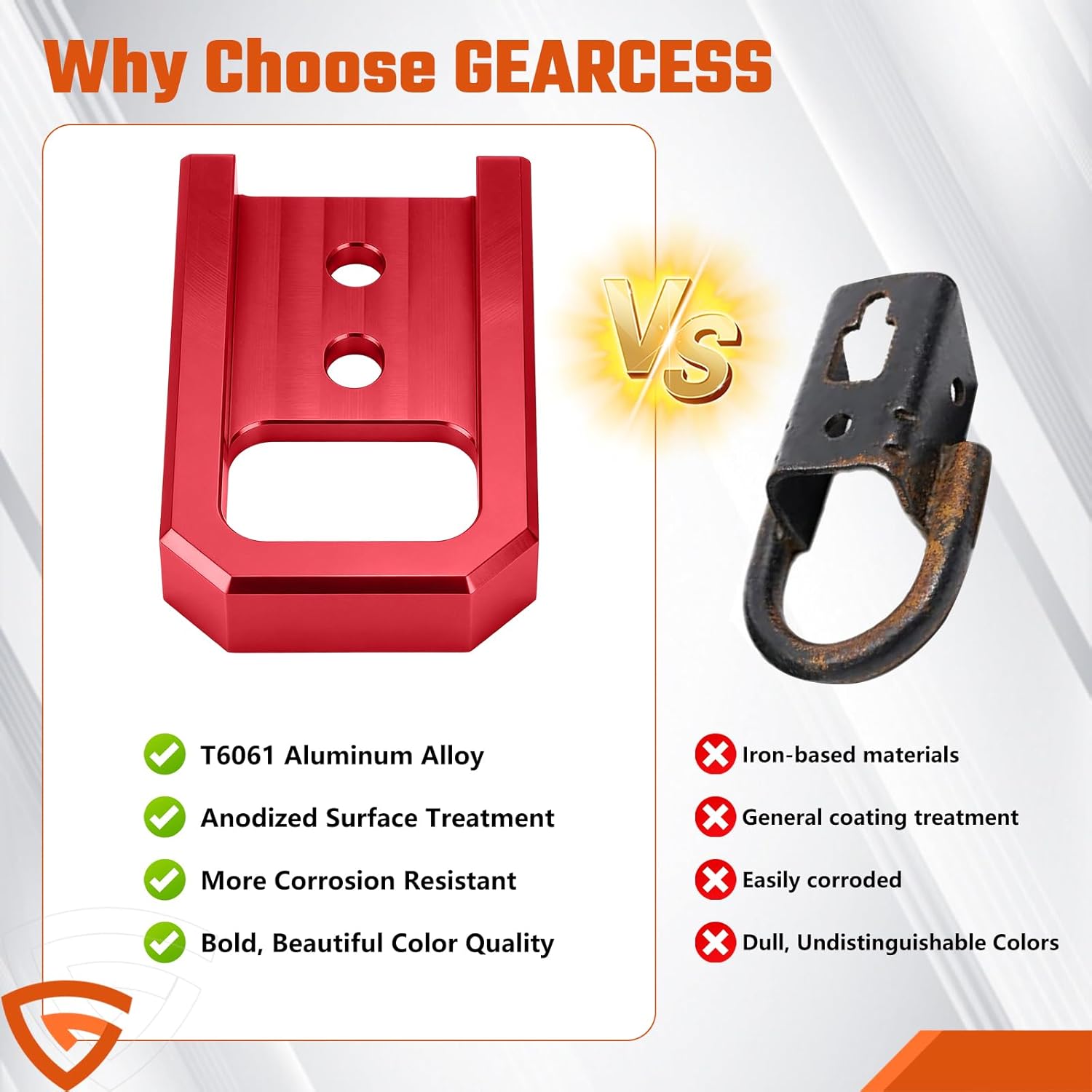 Tow Hooks Fit for Tacoma 2024-2026/4Runner 2025-2026/Land Cruiser 250 2024-2025, Accessories Front Car Tow Hooks Compatible with Toyota Tacoma/4Runner,Direct Bolt-on Replacement(Red)