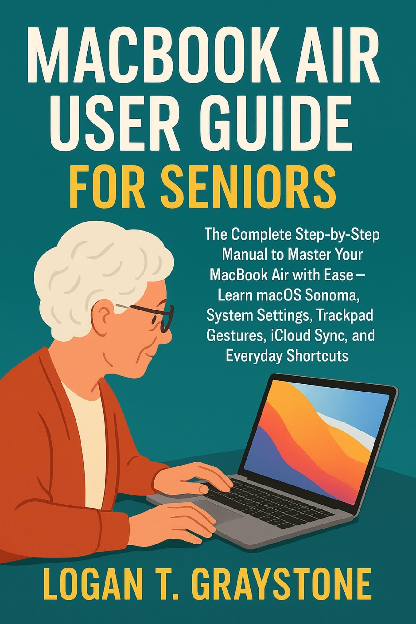MACBOOK AIR USER GUIDE FOR SENIORS: The Complete Step-by-Step Manual to Master Your MacBook Air with Ease – Learn macOS Sonoma, System Settings, ... Shortcuts (Apple Smart Guides Collection 4)