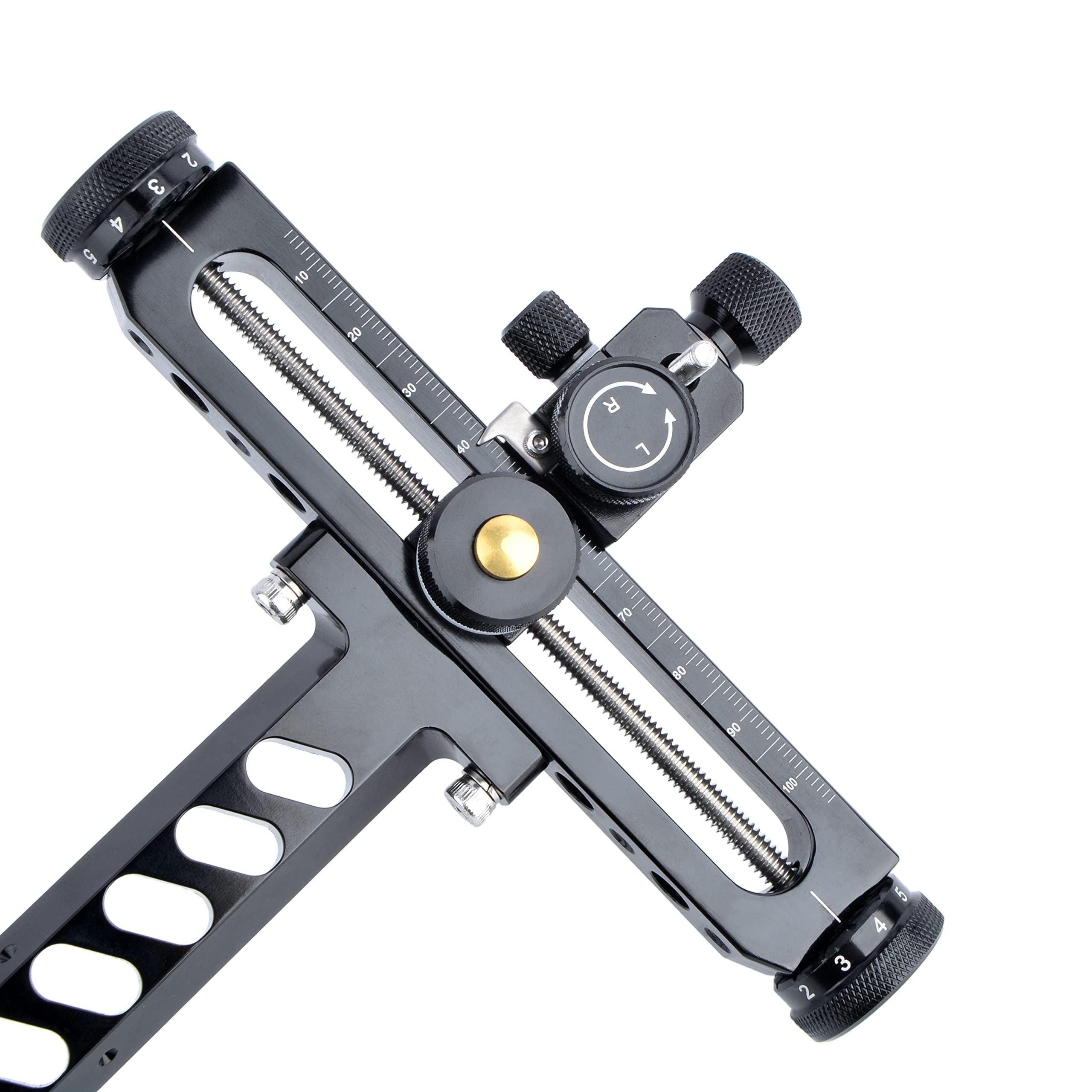 Viseur d'arc classique réglable en alliage d'aluminium pour arc recourbé chasse