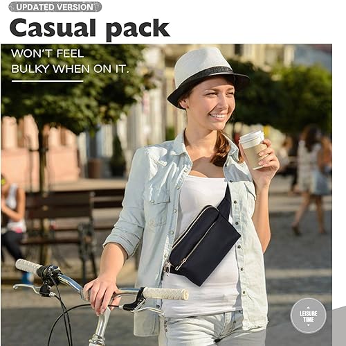 Miniatura 9 de Riñonera para mujeres y hombres, riñonera para niñas, niños, adolescentes con múltiples bolsillos, bolsos casuales de cadera para viajes,