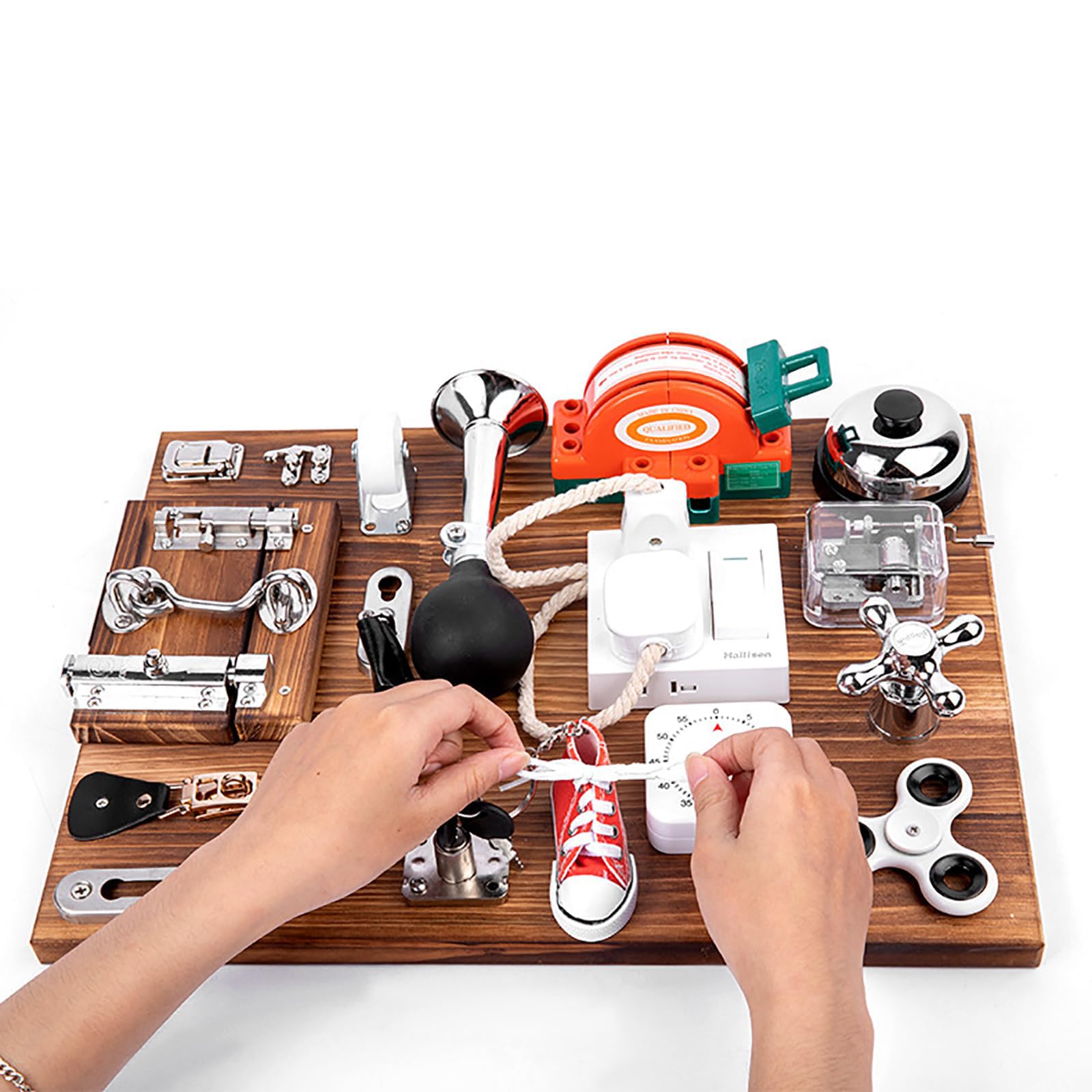 Tavola sensoriale per attività, Pannello di manipolazione Manuale per sviluppare la concentrazione, Gioco educativo stimolante per Il Tempo Libero e l'apprendimento