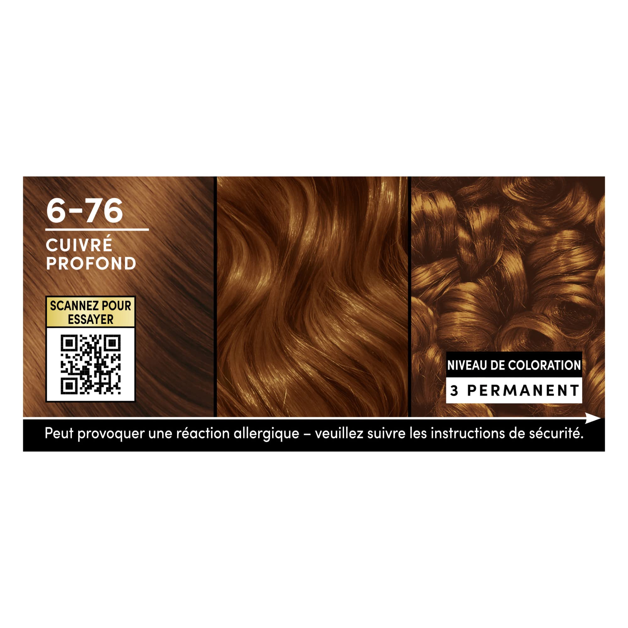 Schwarzkopf Oleo Supreme – Tinte de aceite permanente, color y brillo de larga duración, sin amoníaco, cubre 100% cabello blanco, sistema HaptIQ, cobre profundo 6-76
