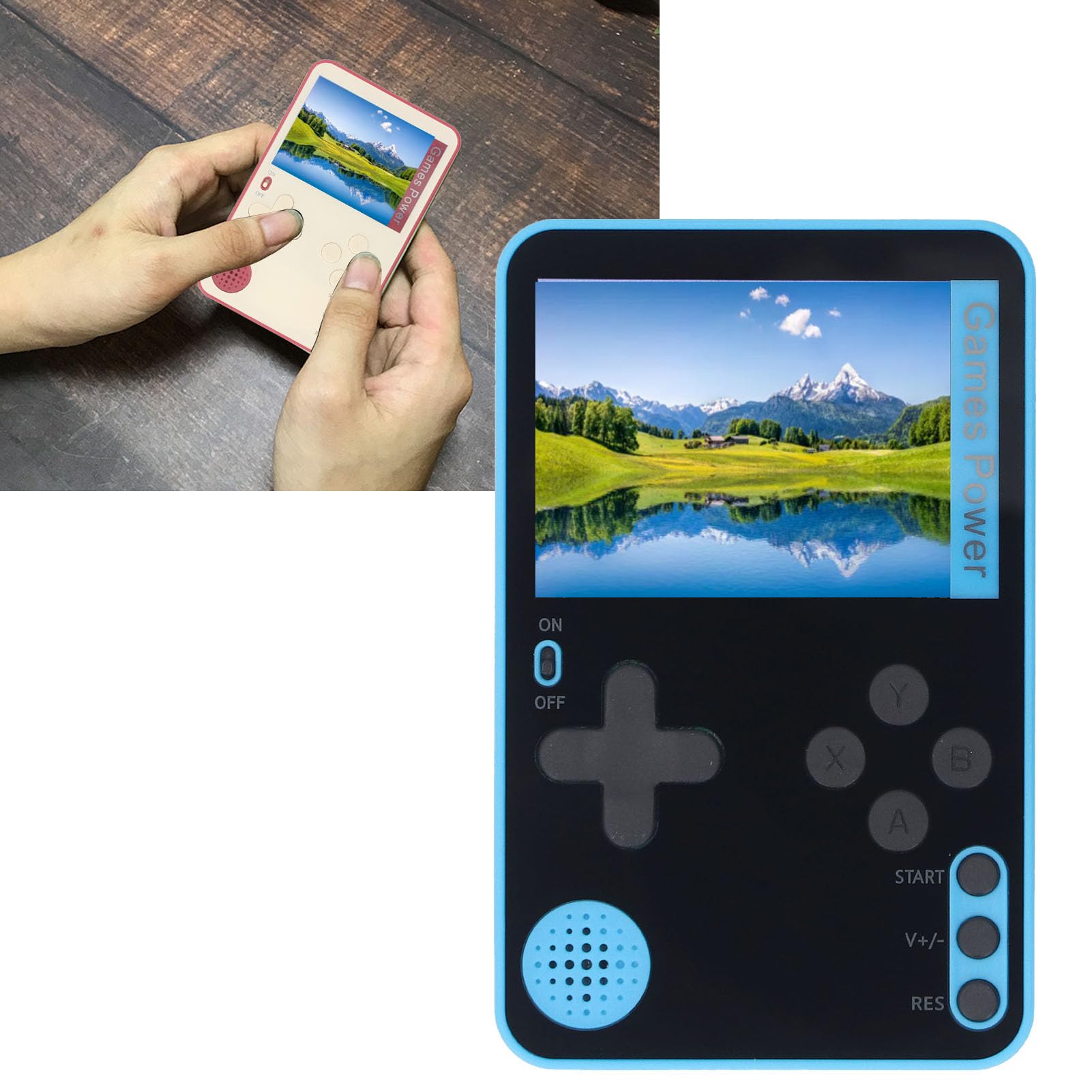 Amazon.co.jp: ハンドヘルドゲームコンソール、レトロミニゲーム機2.4