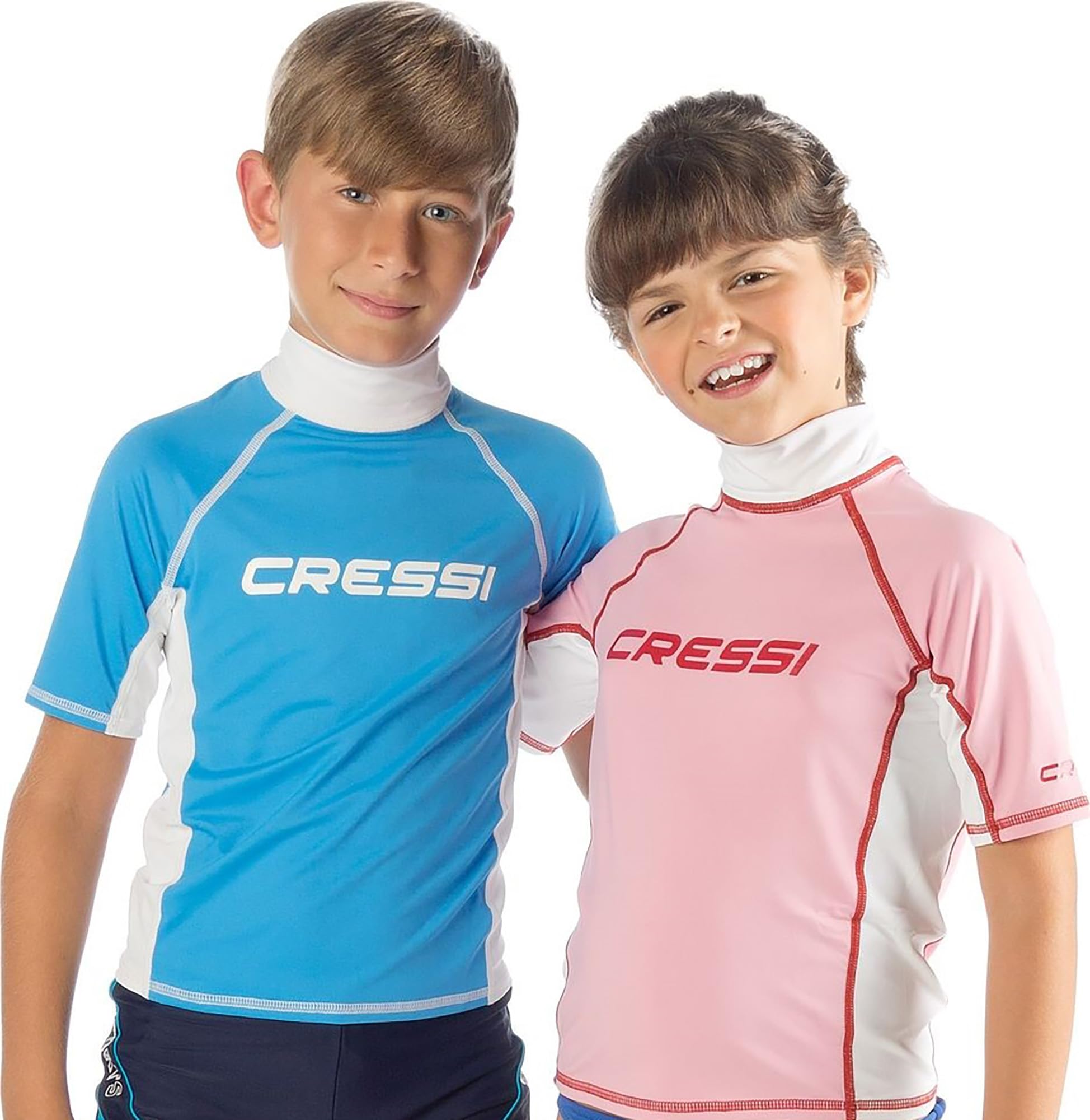 Cressi Junior Rash Guard UV Sun Protection (UPF) 50+, Short/Long Sleeve - Cressi Italian Quality Since 1946