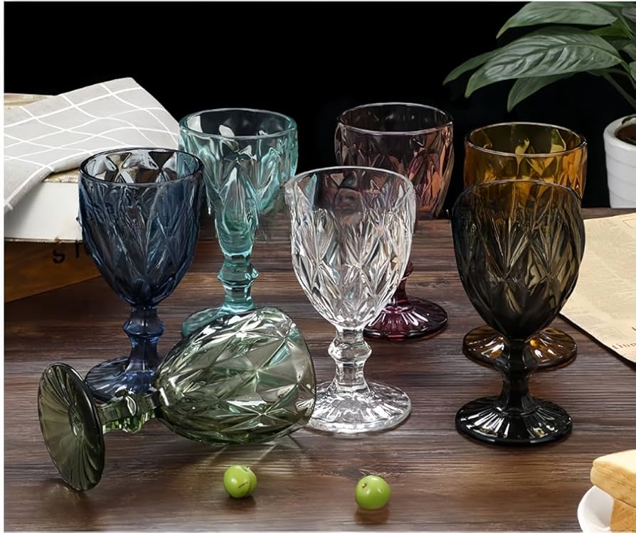 Amazon | colortree ワイングラス 割れない2個 菱形のワイン