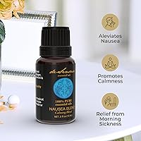 Vista 3 de Aceite de alivio de náuseas mezcla sinergia para mareo por movimiento, gases, hinchazón, mezclas de aceites esenciales 100% puros, alivio de náuseas