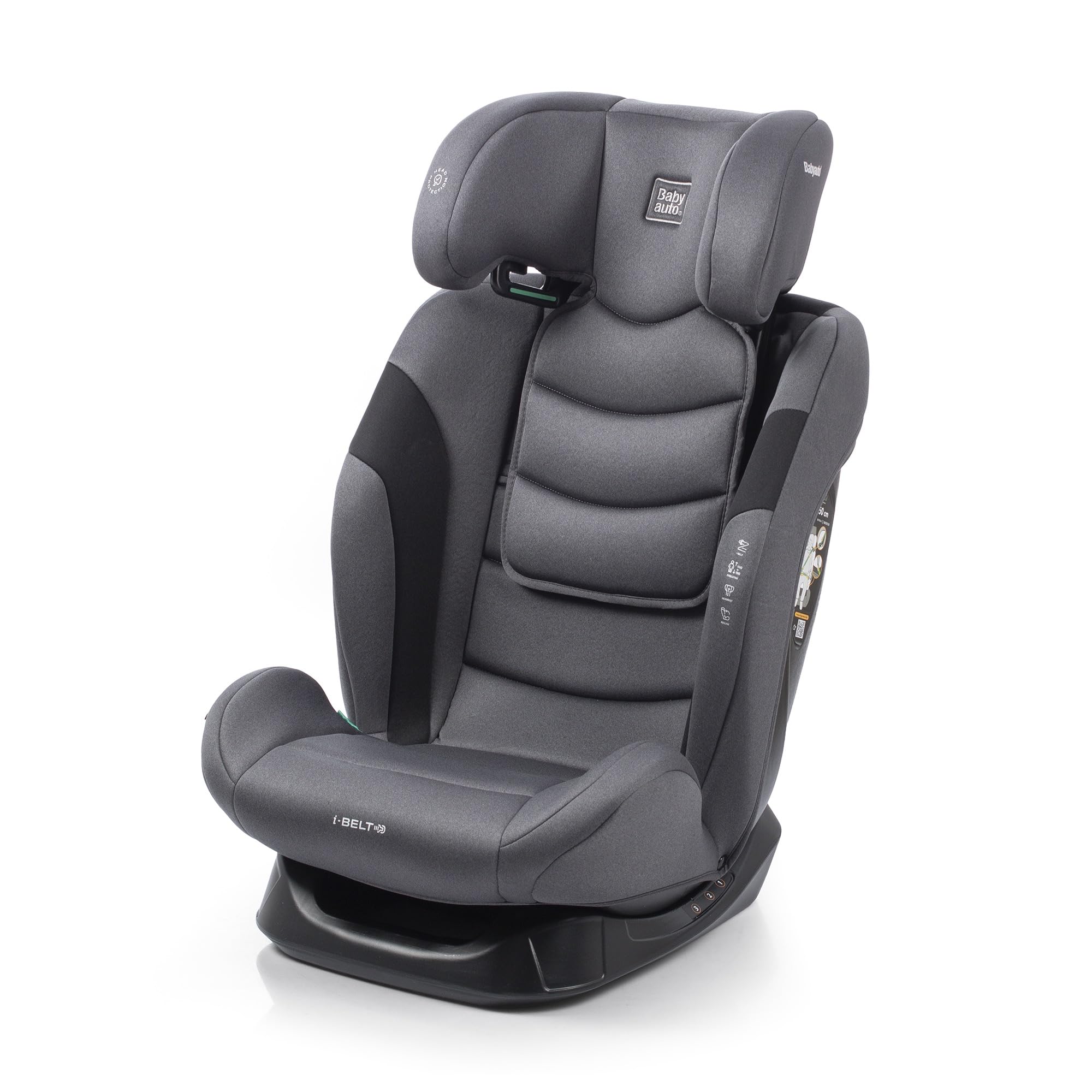 BABYAUTO – Silla de Coche Sokoa iBelt i-Size (3,5-12 Años, 100-150 cm, 15-36 kg) – Sin ISOFIX – Cinturón del Vehículo – Elevador con Respaldo – 3 Posiciones de Reclinado – Protección Lateral – Negro — view 7