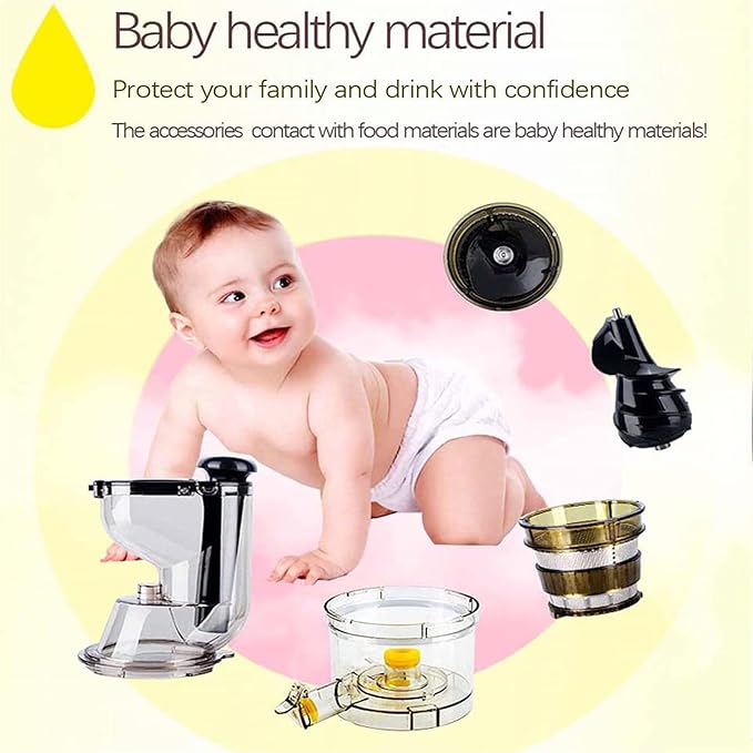 Extractor de Jugos Prensado en Frío 150W 220V Máquina de Jugos Eléctrica miniatura 6