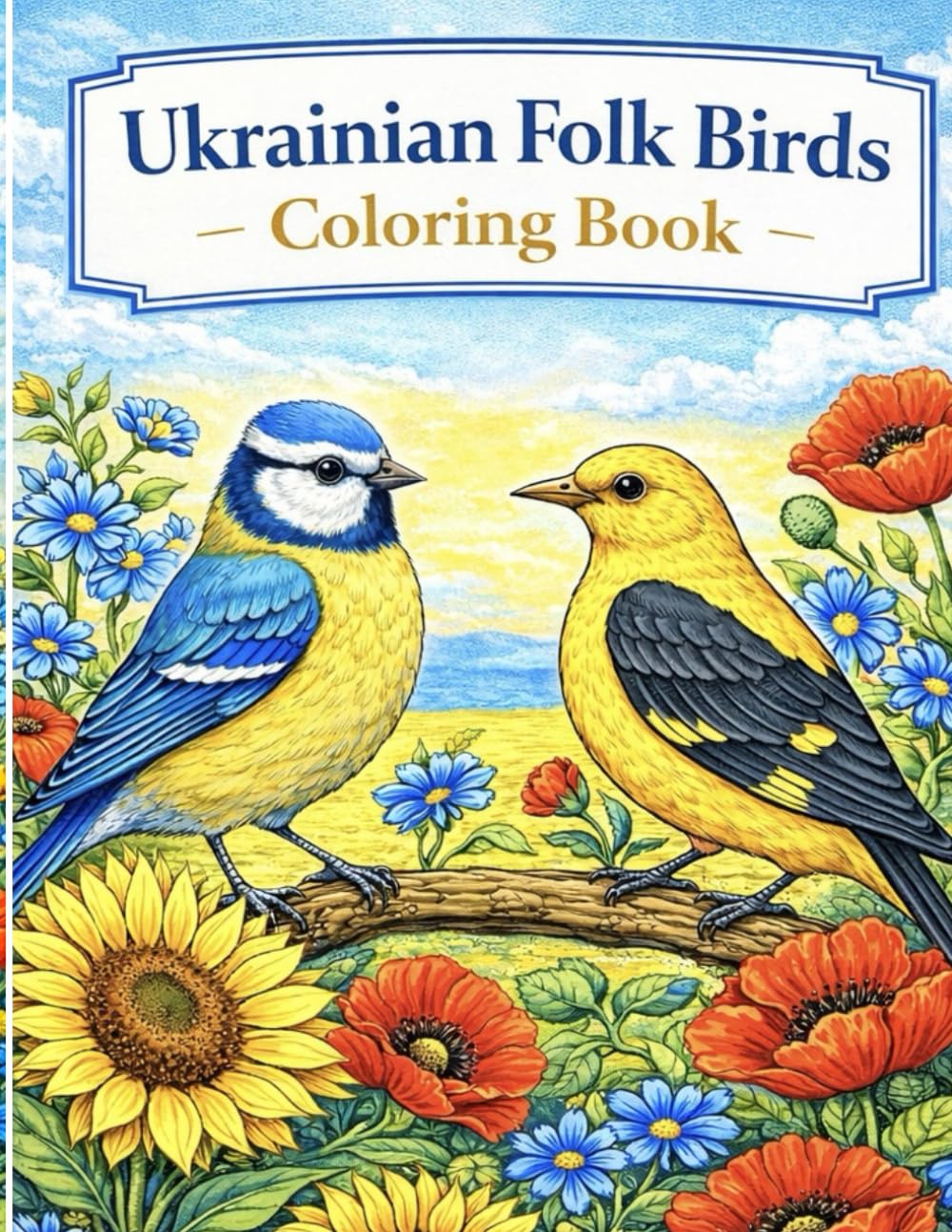 Ukrainian Folk Birds Coloring Book