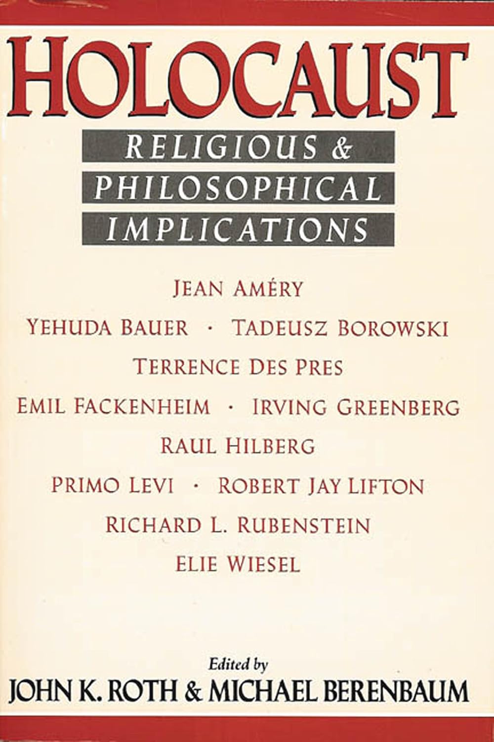 Simon Roth Holocaust Holocaust: Religious and Philosophical Implications: Roth, John ...