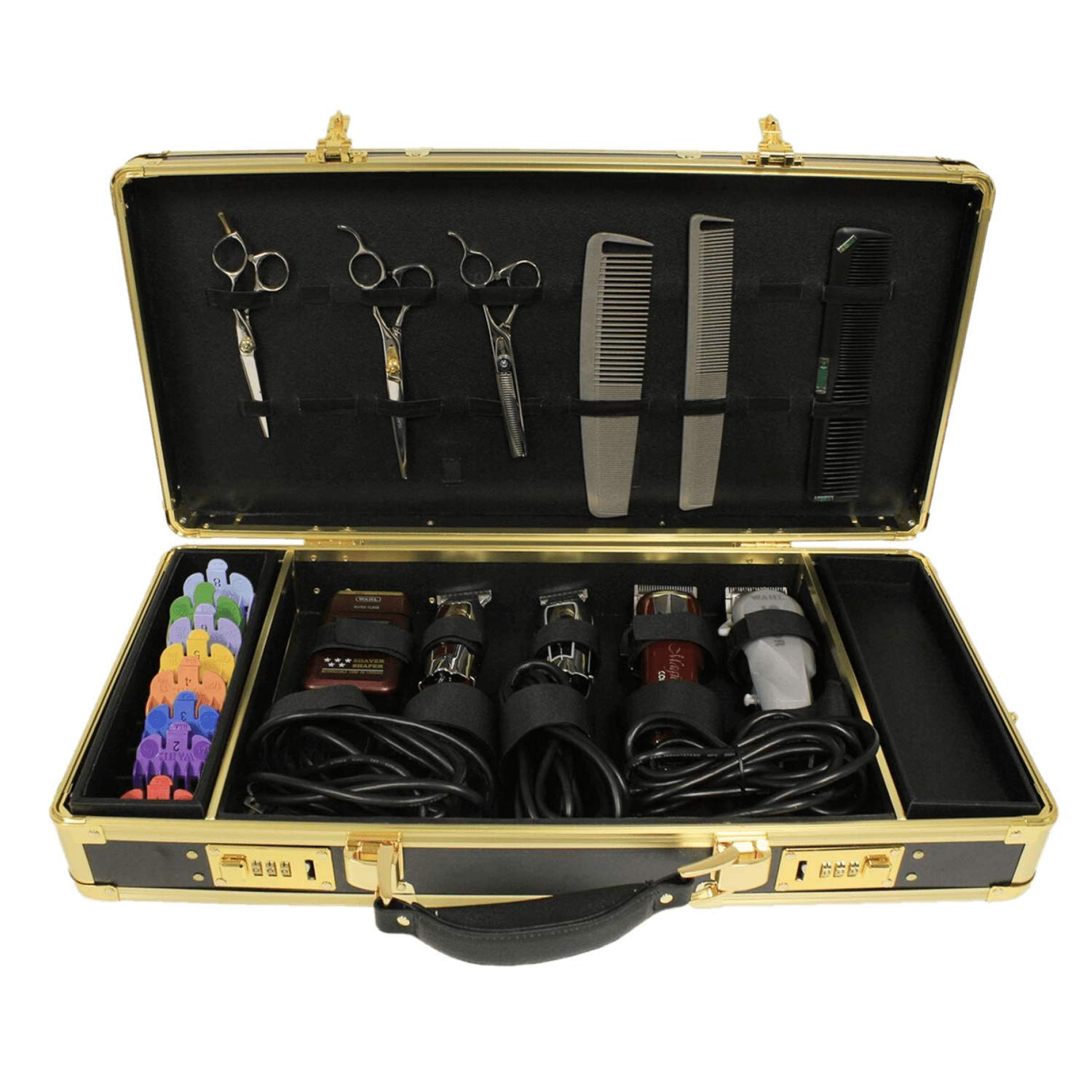 Hair Art Barber Case Black & Gold
